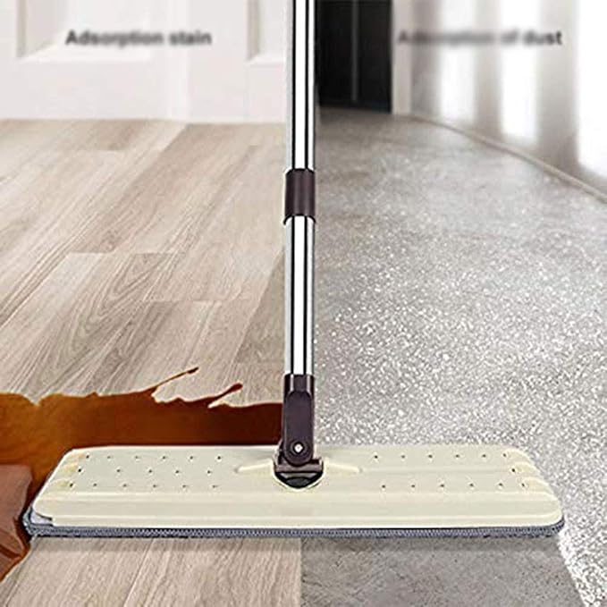 Rotating MopMop Flat Rotary Self Mop Flat Floor Mop with Reusable Pads 360 Degree Spin Dry and Wet Cleaning Mop for