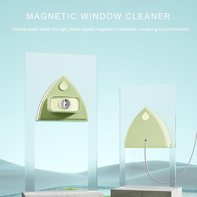 Magnetic Double Sided Window Cleaner for High Rise and Home Use Adjustable Strength for Various Glass Thicknesses