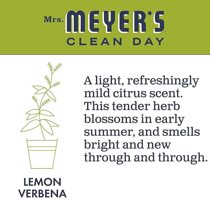 Mrs. Meyer's Tub and Tile Cleaner Lemon Verbena - (Case of 6 - 33 fl oz)