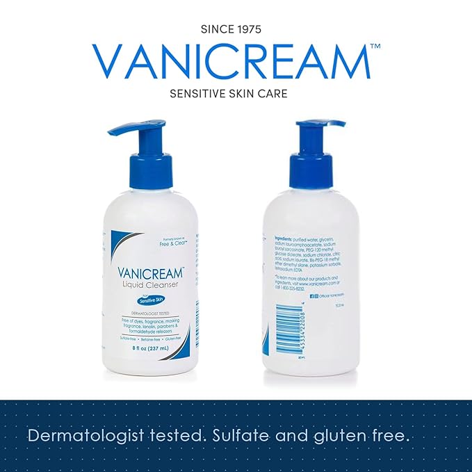 Free &amp Clear Liquid Cleanser 8 oz (Pack of 4)