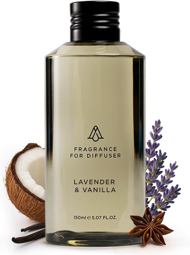 AromaPlan Scents Clean Smelling Essential OilsInspired by Lavender &amp Vanilla Downy (5 Fl Oz /148ml)-Fresh Scent Essential Oil for DiffuserUSA Fragrance Bigger Bottle Bolder Aroma &amp Longer