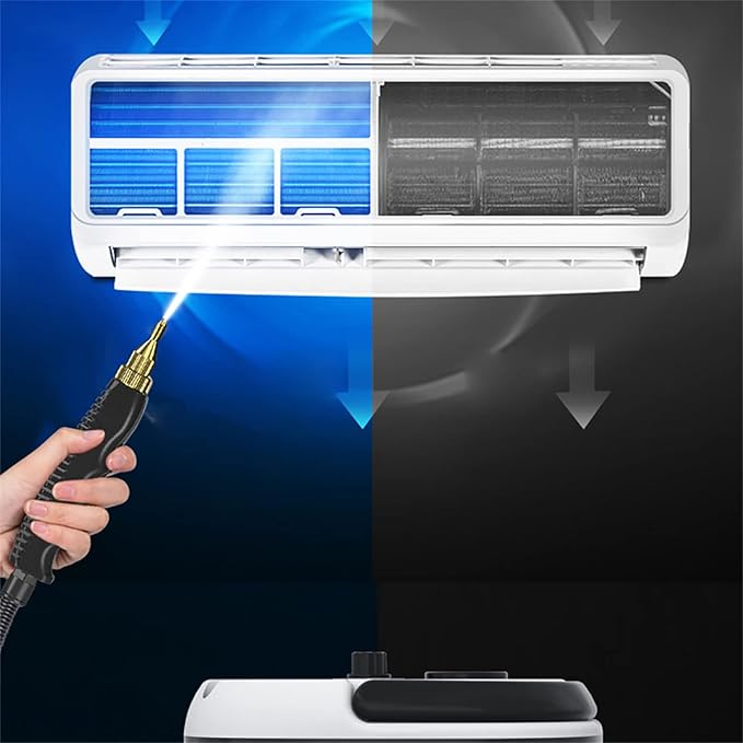2500W High Temperature Pressurized Steam Cleaner Multi-Purpose Hand-held Portable Steam Cleaning Machine Powerful Steam Tool Handheld Steamers for Most Floors/Counters/Windows/Auto
