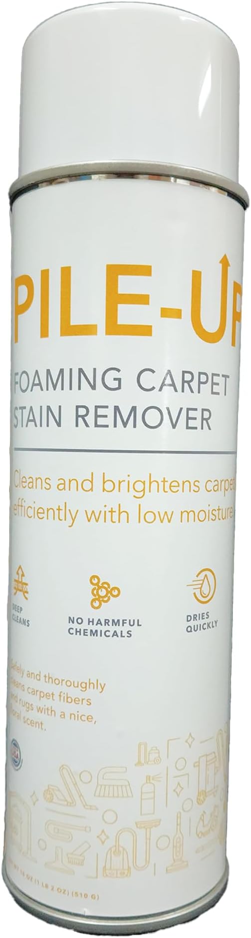 Pile-Up Foaming Carpet Stain Remover Foaming Aerosol 18 oz Net (3 3 Pack)