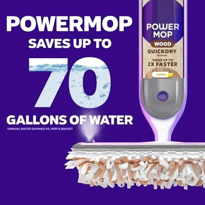 This Smart Floor Cleaning mop Comes with Two Replaceable mop Pads and is Suitable for Hardwood Floors and All Treated Floor Surfaces.