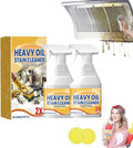 Liapu Kitchen Heavy Oil Cleaner2025 New All Purpose Kitchen Heavy Oil Cleaning Agentfor CountertopsOvensAppliances (2PCS)