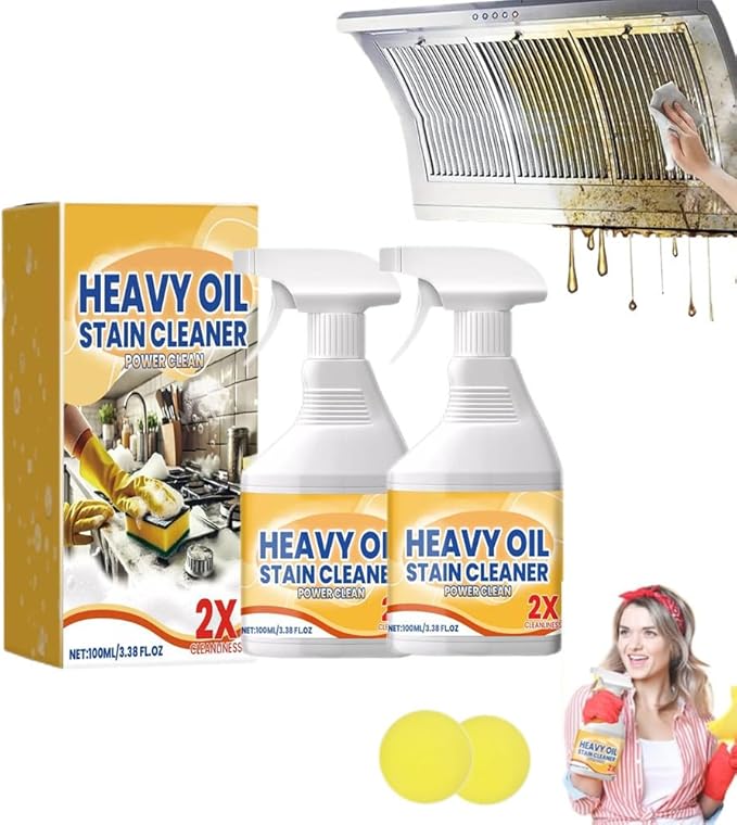 Liapu Kitchen Heavy Oil Cleaner2025 New All Purpose Kitchen Heavy Oil Cleaning Agentfor CountertopsOvensAppliances (2PCS)