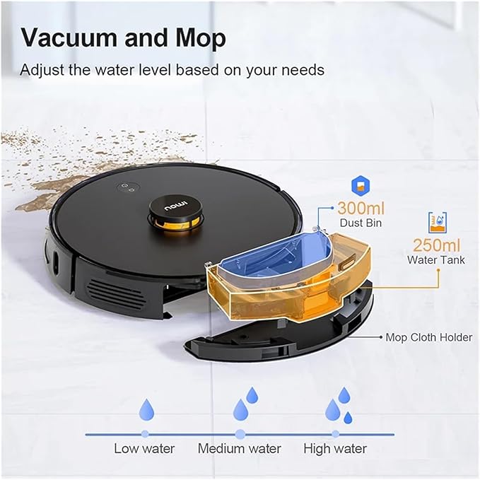 2 in 1 Water Tank with Dust Box Charging DockCompatible for TWINBOT 001 Robot Vacuum Cleaner Accessories Parts with Hepa Filter
