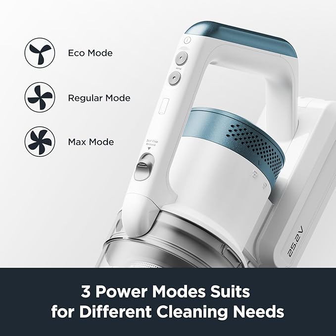 Eureka RapidClean Pro NEC280TL Cordless Stick Vacuum Cleaner – Lightweight 5.3 lbs 40-Min Runtime LED Headlights 3 Power Modes Ideal for Pet Hair Hard Floors &amp Carpets