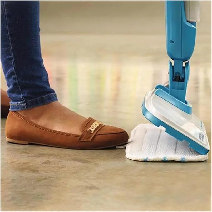 Vacuum Cleaner Washable Mop for Compatible for Black Decker Handheld Replacement Pad Microfiber Steam Clean Fsmh1600 1610 1620 1630 Parts(2PCS)