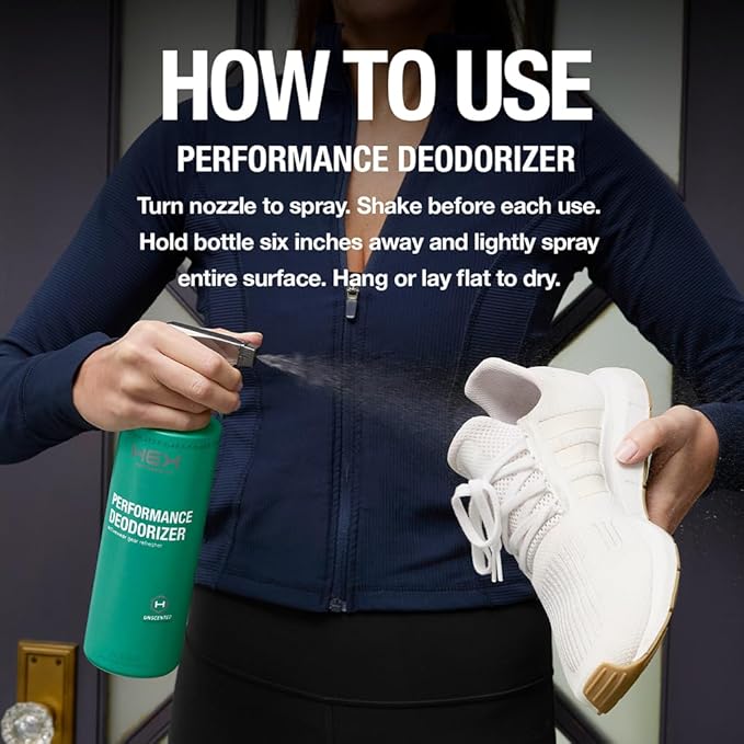 HEX Performance Deodorizing Spray Unscented 44oz (Pack of 2) - Awesome for Shoes Gear Activewear &amp Fabrics Yoga Mats &amp Gym Equipment Carpet Pets Odor Eliminator &amp Fabric Refresher