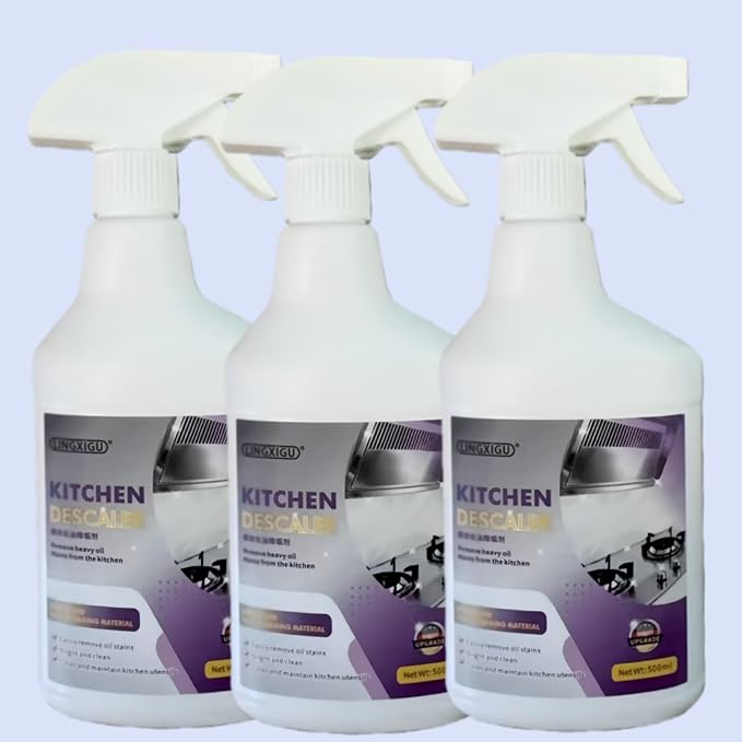 500ml Kitchen Range Hood Multifunctional Oil Stain Removal Cleaning Agent Cleaning SprayPowerful Cleaning And Remove Grease Tool For Heavy Oil Stains(3pcs)