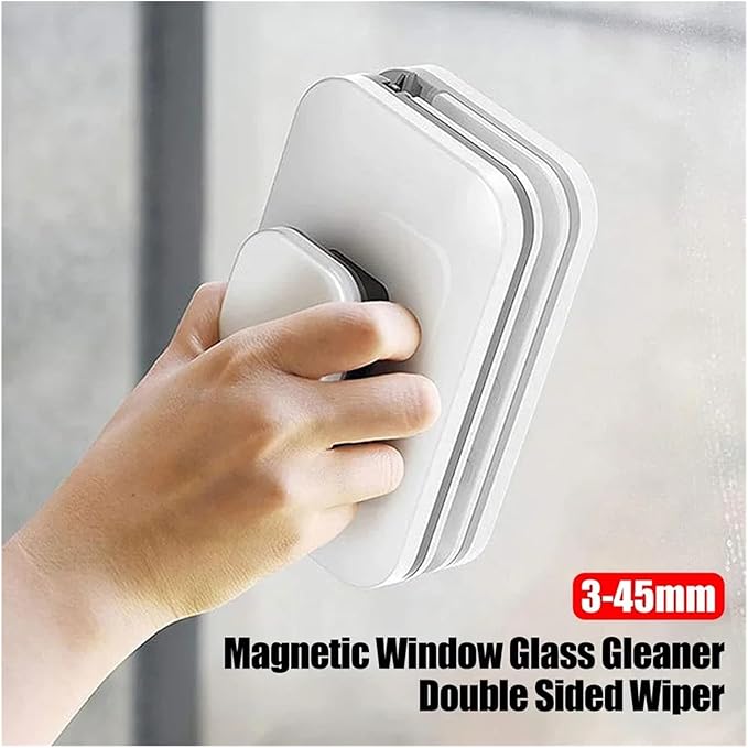 Magnetic Window Cleaner 3-45mm Double Side Wiper Glass Brush For Washing Windows Outside Household Cleaning Tool(Glass 15-26mm)