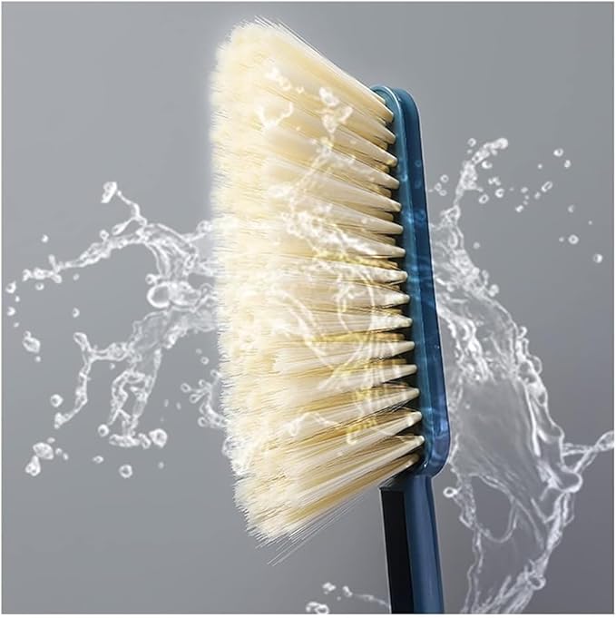 Whisk Broom Hand Held2pcs Bed Brush Soft Cleaning Brush Hand Broom Reusable Cleaning Tools Counter Duster Dusting Brush for Home Cleaning Long Handle dust Catcher(Pink)
