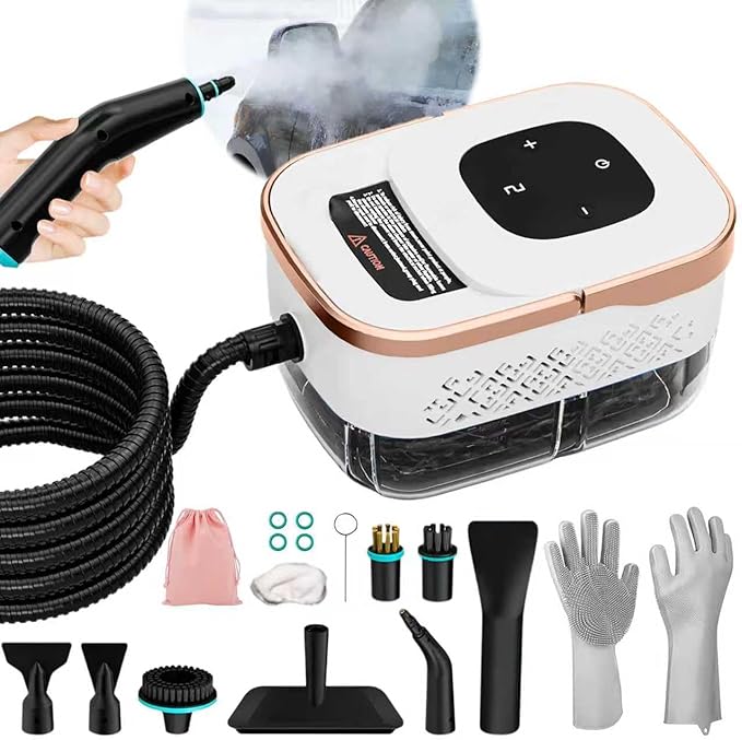 Steam Cleaner 6 Steam Levels 42oz Tank &amp 11 Pieces Accessories 1500W High-Temperature Steam Cleaner for Home Steamer for cleaning Car Tile Floor