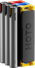 HOTO SNAPBLOQ 3-in-1 Mini Power Tool Kit – Mini Drill &amp Rotary Tool Electric Screwdriver with 114 Accessories Magnetic Modular System Ideal for 3D Printing Finishing Electronics Repair DIY Cr