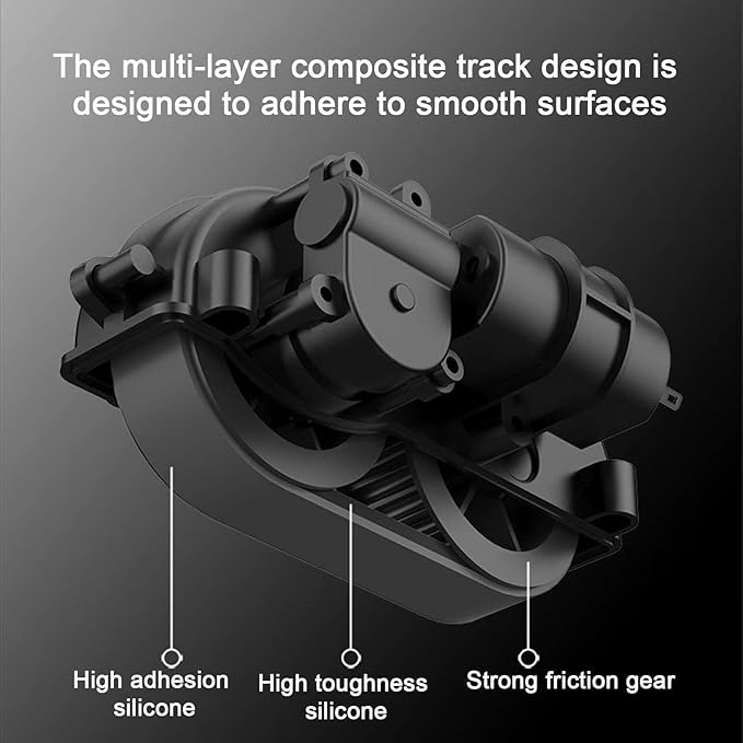 Robotic Window Cleaner with Remote Control Auto Water Spray Voice Output for Glass Tile &amp Mirrors