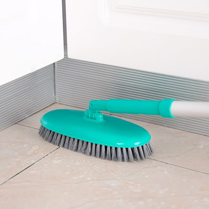 Floor Cleaner Long Handle Soft Bristle Scrubber for Bathroom Grout Cleaner for Floors