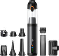 Car Vacuum Portable Cordless18000Pa 4in1 Portable Handheld Cleaner Vacuum &ampAir Duster 2 Suction Modes Power Blowing&ampInflating Brushless Motor Vacuum with Multi Nozzles for CarKeyboards Off
