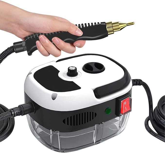 Steam Cleaner 2500W Handheld High-Temperature Pressurized Steam Cleaner High Pressure Handheld Steam Cleaner for Furniture Handheld Steam Cleaner 2500W Steam Cleaner(Red1000ml)