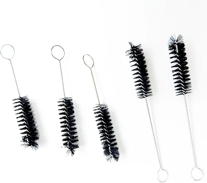 Nylon Tube Cleaning Brushes Set for Straws Bottles Keys(Small 10PCs)