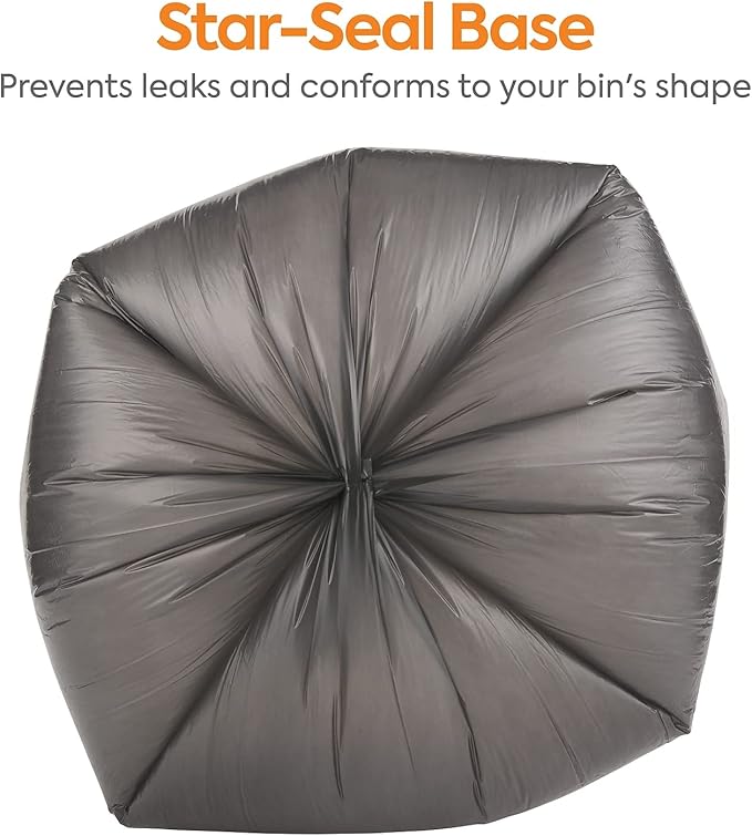 Professional 20-30 Gallon Trash Bag 30 x 36 Low Density 0.45 mil Black 250 Bags/Box