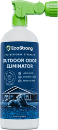 Outdoor Odor Eliminator | Outside Dog Urine Enzyme Cleaner – Powerful Pet Cat Animal Scent Deodorizer | Professional Strength for Yard Turf Kennels Patios Decks (32oz)