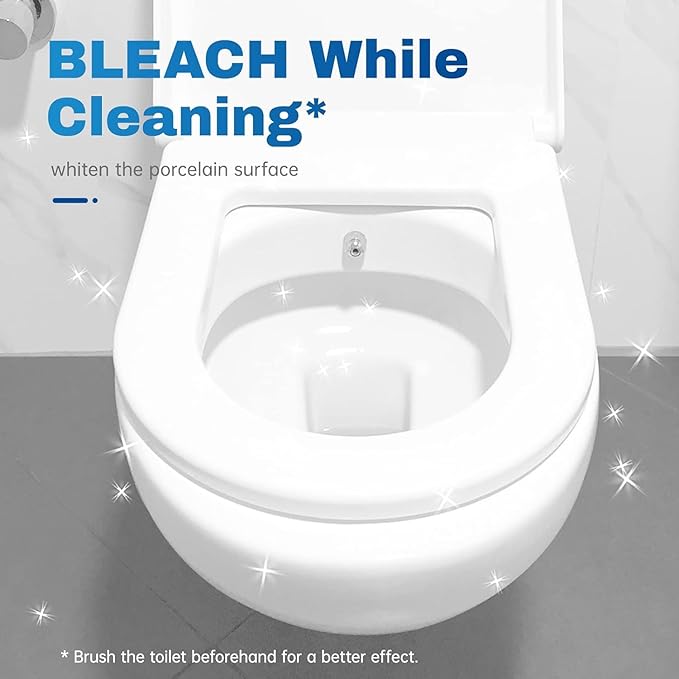 Vacplus Toilet Bowl Cleaner Tablets 40 PACK Automatic Cleaners with Bleach Slow-Releasing Toilet Tank Cleaners for Deodorizing &amp Descaling Household Toilet Cleaners against Tough Stains