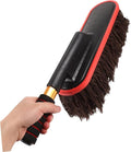 Car Wash Mop with Telescopic Handle Soft Brush for Auto Detailing Retractable Brush for Sweeping