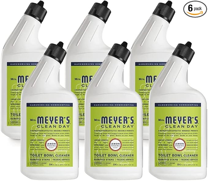 Mrs. MEYER'S Clean Day Lemon Verbena Toilet Bowl Cleaner 24 Fl Oz. (Pack of 6)