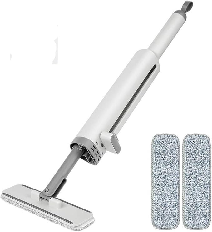 Compact Mini Mop for Kitchen Floor Cleaner Desktop Easy Storage Design for Tile and Hardwood(Brown)