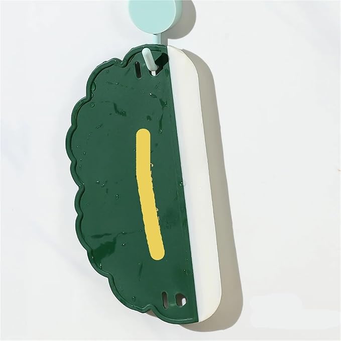 3pcs Mini Cloud Shape Silicone Glass Wiper - Cute Window Cleaning Scraper &amp Bathroom Mirror Cleaner Set(Yellow-A(16X8.5cm))
