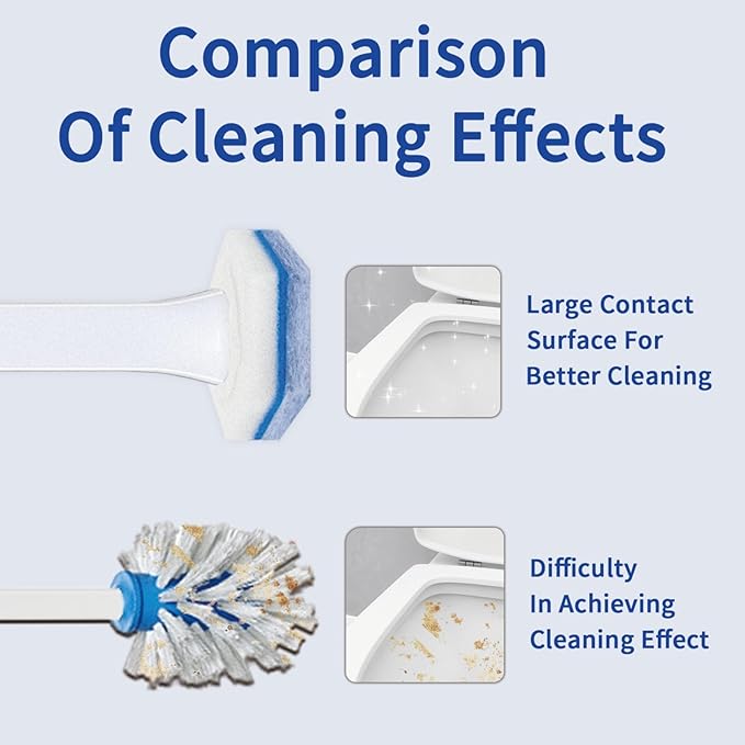 Aimery 100 Counts Blue Disposable Toilet Bowl Cleaning Refills Make Toilet And Bathroom Be Fresh(100 Blue)