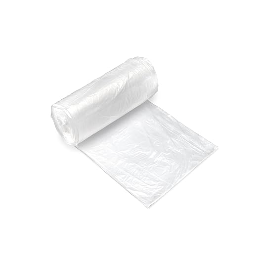 Inteplast Group S366017N 55 Gallon Capacity 60 Length x 36 Width x 17 Mic Thickness Natural Color HDPE Commercial Coreless Institutional Trash Can Liner (Case of 8 Roll 25 Bags per Roll)