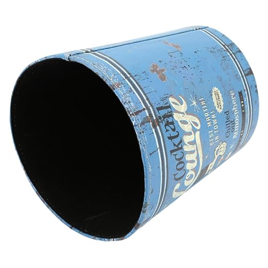 10L/2.64 Gallon Trash Can Decorative Waste Basket PU Leather Waste Paper Basket Waterproof Garbage Can for Bathroom Bedroom Office Kitchen and Living Room - Cooktail Lounge