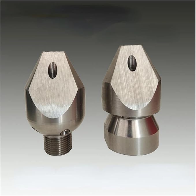High-pressure Nozzle Small Puncture Stainless Steel Dredging Washing Machine Accessories Mine Dredging Sewer Water Mouse Nozzle (Color : M22 female thread) WANGZC001