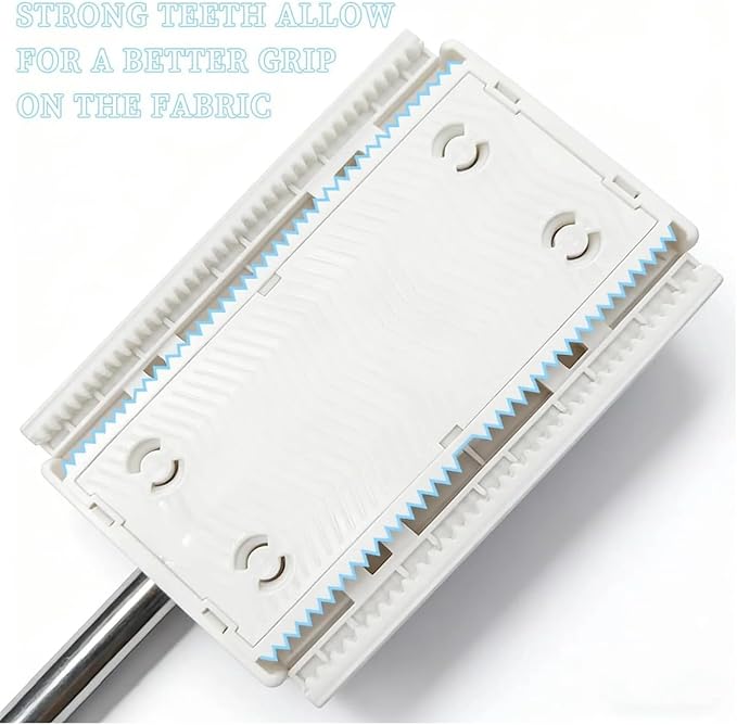 Clip to Grip Mini Mop Snap &amp Grip Zero-Touch Cloth Changing Mops Self-Squeeze Hands-Free Wet &amp Dry Cleaning mops for Kitchen Bathroom Desktop &amp Small Spaces (2 mop + 20 Cloths)
