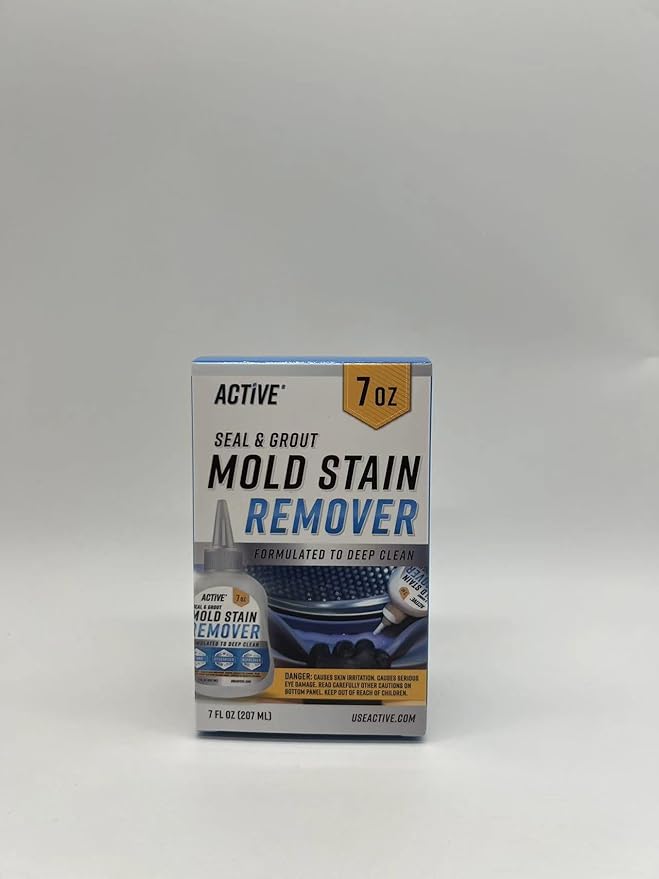 ACTIVE Mold Stain Remover Gel and Appliance Cleaner Wipes - Includes 7oz Mold Stain Remover and 24pk Appliance Surface Cleaning Wipes
