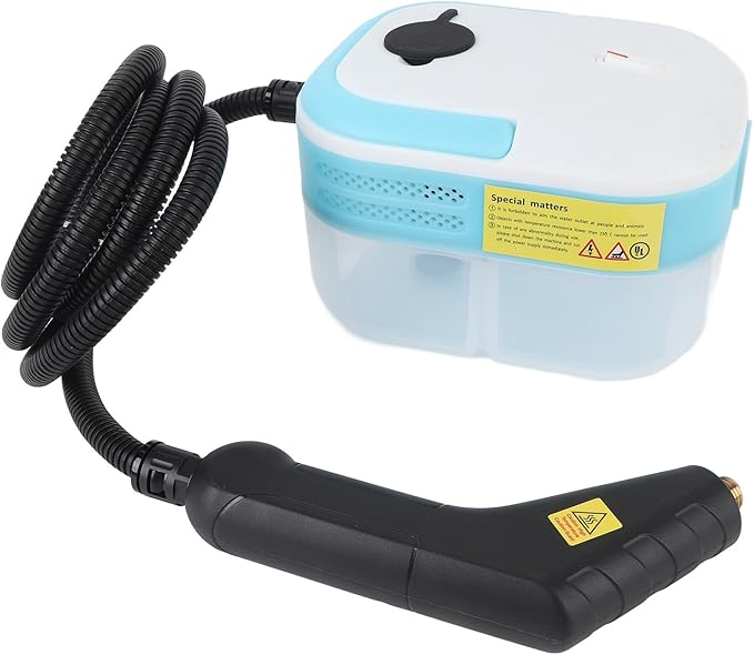 1200W Portable Handheld Steam Cleaner Fast Heating 10s Multi Functional Car Steamer Easily Tackle Grease Dirt Stains for Walls Microwaves Washing Machines Refrigerators