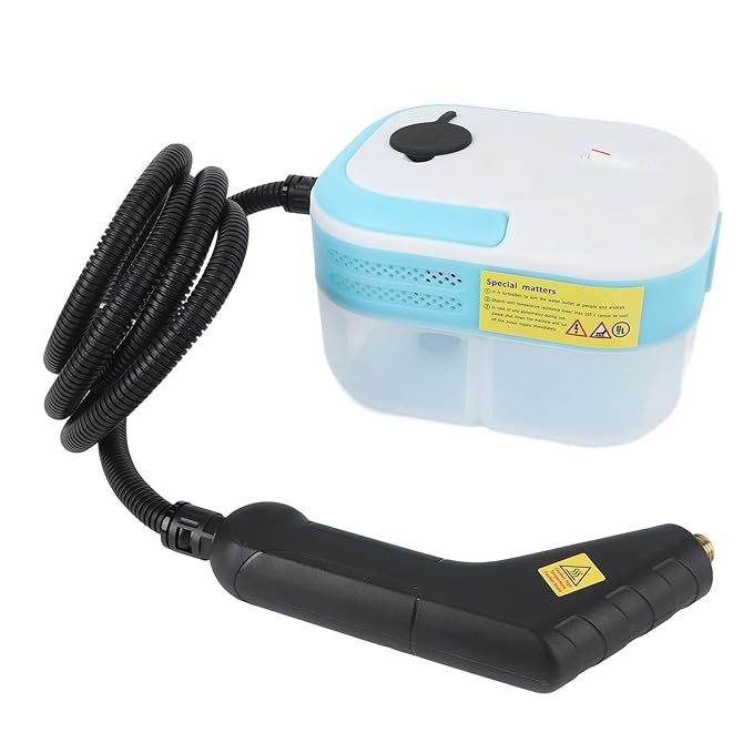 Yinhing Handheld Steam Cleaner Powerful 1200W Multi Functional Portable Steamer Fast Heating 10s for Kitchen Bathroom Tile Car Detailing ABS Material 1200ml Tank (US Plug 110V)