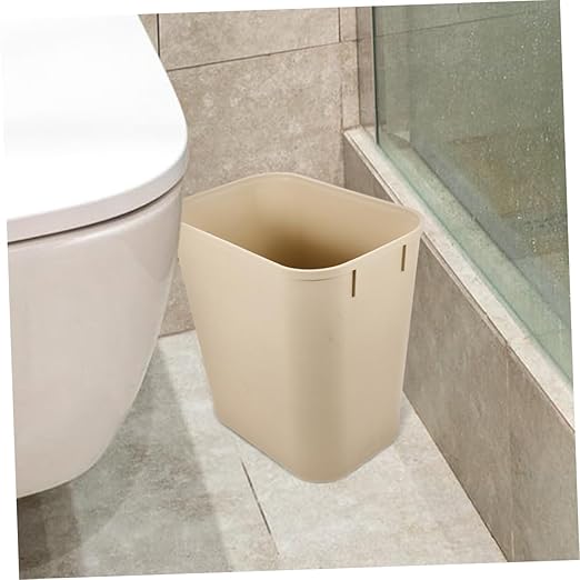 Vaguelly 3pcs Trash Can Wastebasket for Bathroom Kitchen Office Hotel Rooms Space-Saving Design Easy to Clean No Lid Light