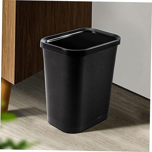Thickened Plastic Trash Can Wastebasket for Home Bathroom Bedroom Office Hotel Opening Garbage Bin with Simple Design Practical Narrow Rectangular Container for Neat Living Spaces