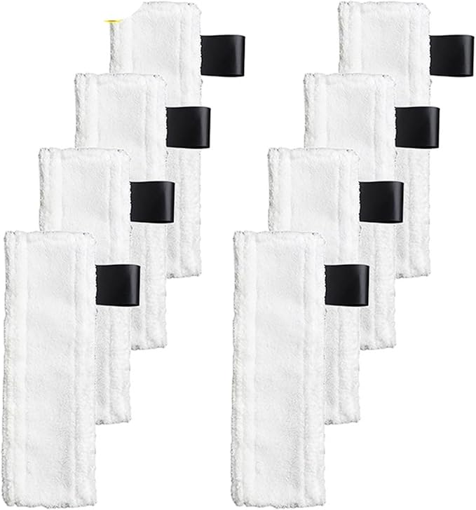 Replacement Steam Cleaner Floor Mop Cloth Cover Rags Pads Compatible for Karcher Easyfix SC1 SC2 SC3 SC4 SC5 Vacuum Cleaner Spare Parts(8pcs)