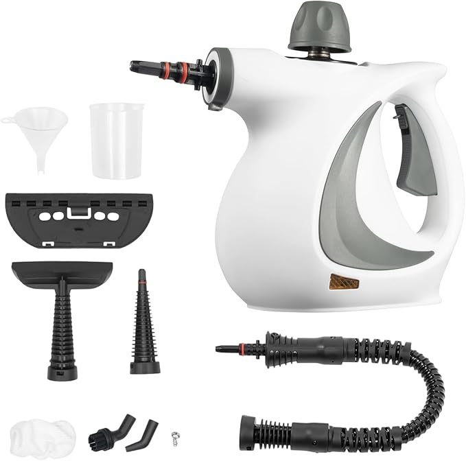 Handheld Steam Cleaner for Home Pressurized Handheld Multi-Surface Natural Steam Cleaner Multi-Purpose Portable Deep Steam Cleaner Portable Steamer for Cleaning Car Furniture Floor Tile Grout