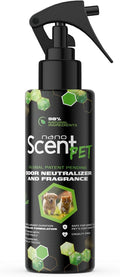 PET Odor Neutralizing Pet Freshening Spray Nano-Activated 98% Natural Alcohol-Free Grooming Spray for Dogs Cats &amp Fabrics Long-Lasting Touch-Release Fragrance - Spring Mist (200mL)