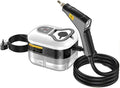 Handheld Steam Cleaner 1500W High Pressure Steamer With 3 Brush Heads 15s Heat-Up 6-Level Temp 1.2 L Water Tank Portable Steam Cleaning Machine for Car Kitchen Bathroom(Style2)