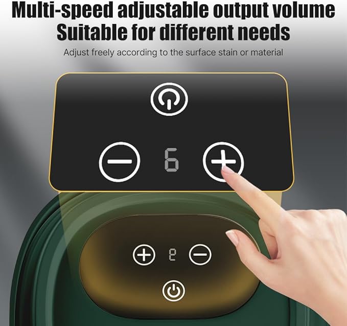 Pressurized Handheld Multi-Surface Steam Cleaner with 3 Brushes and Extended Rod for Home Portable DeepSteamer with 6 Gear Adjustable Digital Touch Screen 1500ml Water Tank for Kitchen
