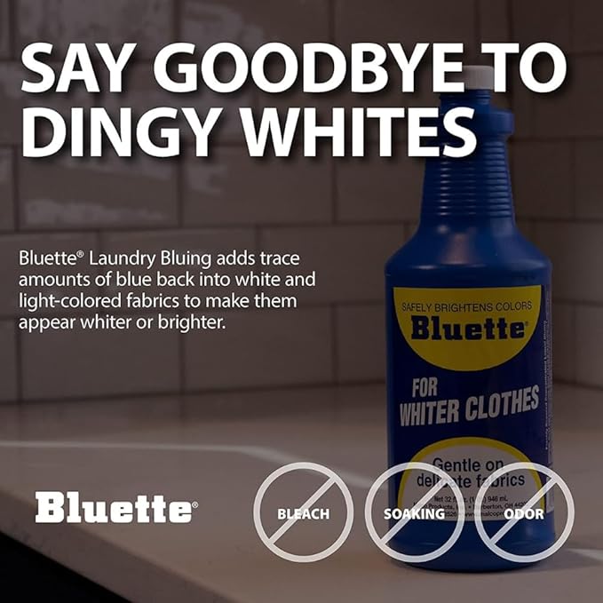 Bluette Laundry Bluing 32-Fluid Ounce (Pack of 12)