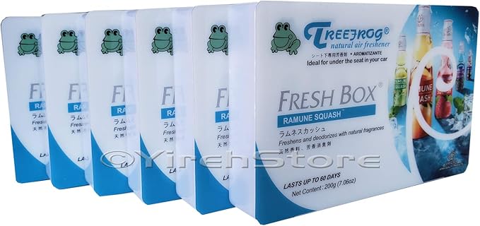 Ramune Squash Scent (Soda Squash) 6 Packs Treefrog Natural Air Freshener Fresh Box (AKA Xtreme Fresh)