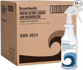 Boardwalk DO1406-12ESSN 32 oz. Spray Bottle RTU Liquid Air Deodorizer - Fresh Scent (12/Carton)
