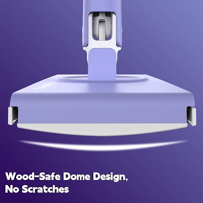 Disposable Sweeper Dust Mop No-Touch Attach &amp Remove Cloth Instantly Compatible with Swiffer Pads Clamp Clip Mop for Kitchen House Dorm Classroom Wood Hardwood Floor Wall Cleaning(50'')